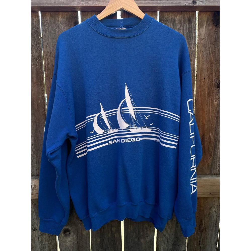 Vintage 84 San Diego City  Crewneck Sweater XL Tultex